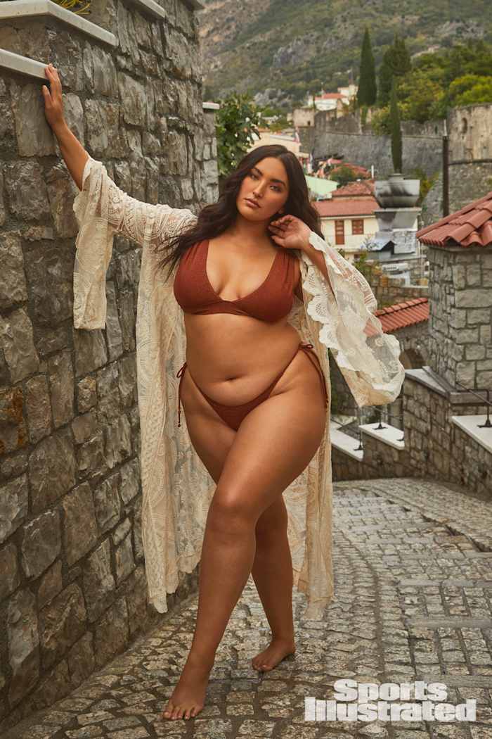 Yumi Nu was photographed by James Macari in Montenegro. Swimsuit by Nookie Beach. Coverup by Jen’s Pirate Booty.